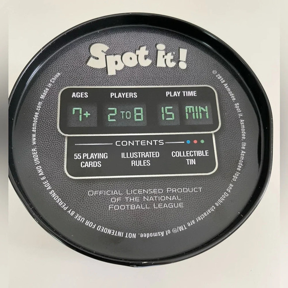 NFL New England Patriots Spot It! Kids Matching Card Game for ages 7+ - Picture 8 of 13